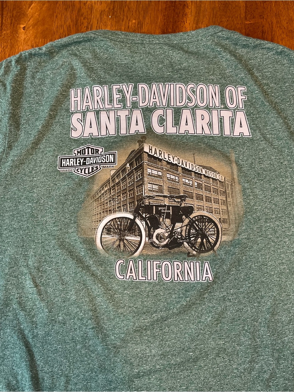 Harley Davidson Santa Clarita California Graphic Tee 3XL Green